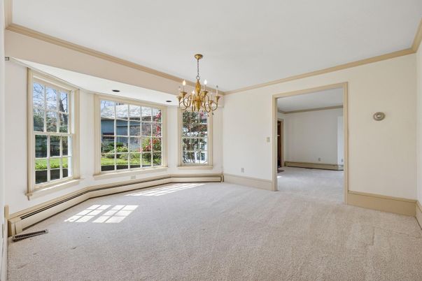 Chandelier, Empty room, Interior
