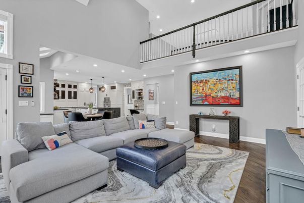 Dining room, Interior, Kitchen, Living room, Pendant Lights, Recessed Lighting, Wood Texture Flooring