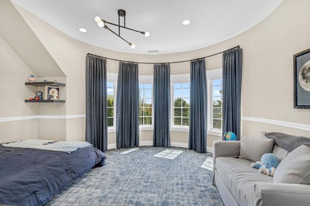 Bedroom, Interior, Pendant Lights, Recessed Lighting