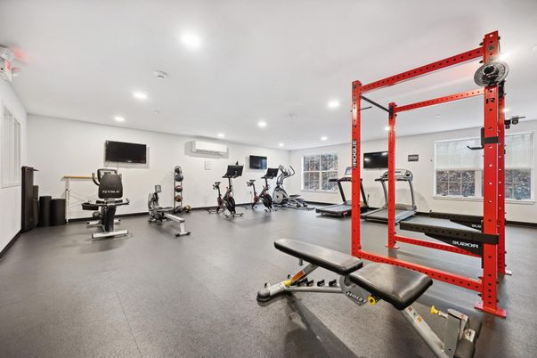 Fitness Equipment, Gym, Interior, Recessed Lighting