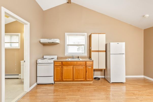 Interior, Kitchen, Washer, Wood Texture Flooring