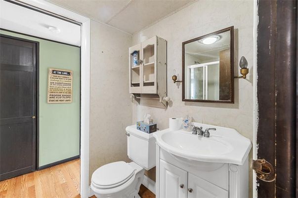 Bathroom, Interior, Wood Texture Flooring