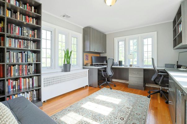 Home Office, Interior, Wood Texture Flooring