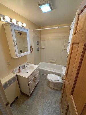 Bathroom, Dual Sink Vanities, Glass Shower, Interior