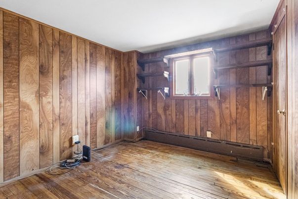 Empty room, Interior, Wood Texture Flooring, Wooden Walls
