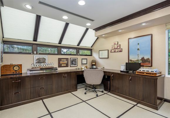 Home Office, Interior, Recessed Lighting
