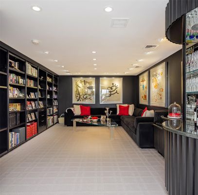 Interior, Living room, Recessed Lighting