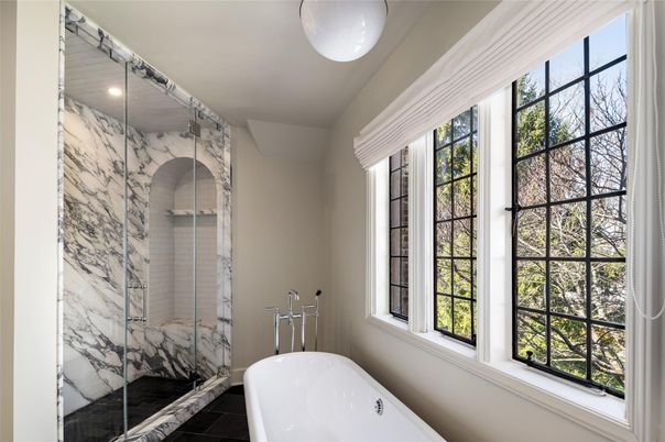 Bathroom, Free Standing Baths, Interior, Marble Walls