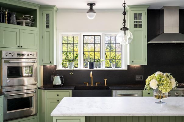 Interior, Kitchen, Pendant Lights, Stainless Steel Appliances