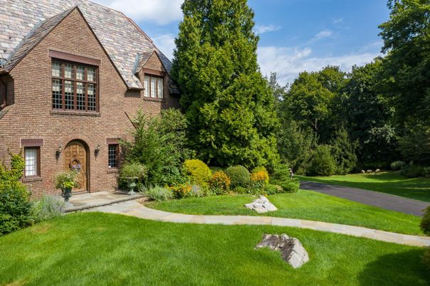 Backyard, Exterior, Facade, Brick Facade, Tudor Revival