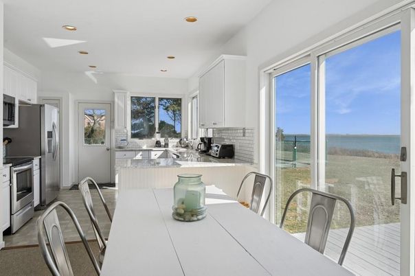 Dining room, Interior, Kitchen, Recessed Lighting, Stainless Steel Appliances, Water