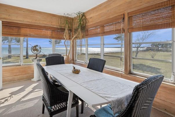 Dining room, Interior, Water, Wooden Walls