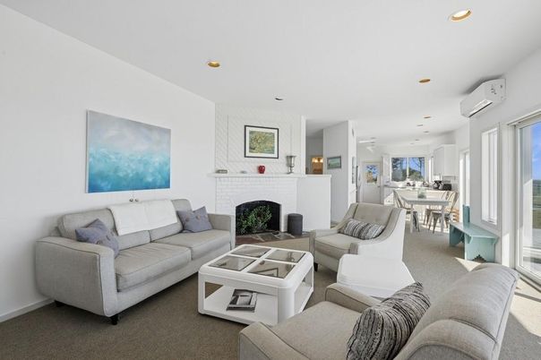 Dining room, Fireplace, Interior, Living room, Recessed Lighting