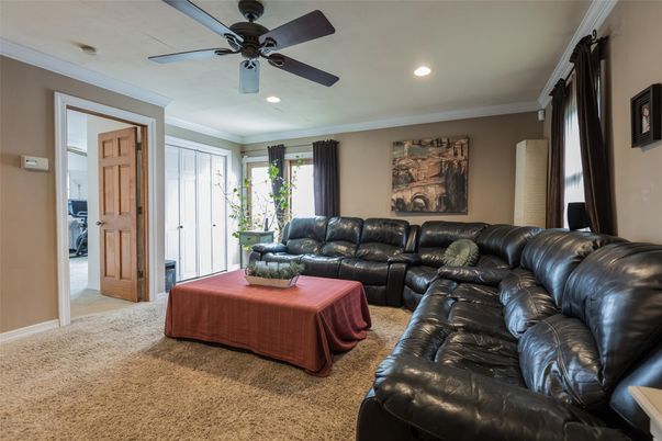 Interior, Living room, Recessed Lighting