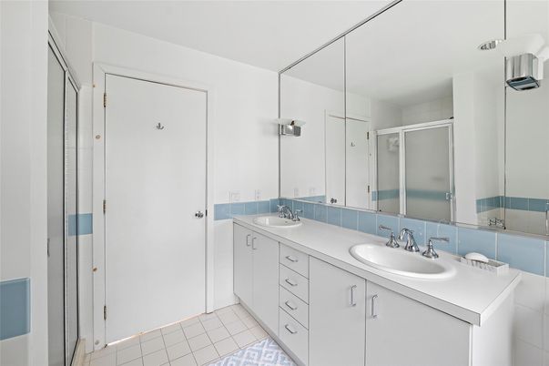 Bathroom, Dual Sink Vanities, Glass Shower, Interior