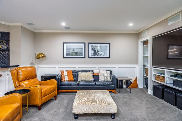 Interior, Living room, Recessed Lighting