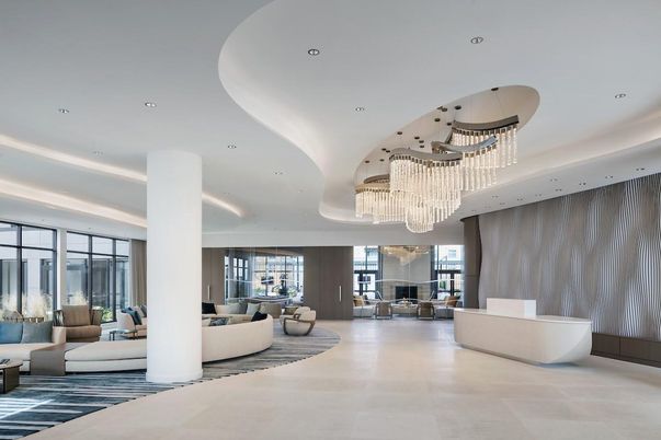 Chandelier, Fireplace, Interior, Living room, Recessed Lighting