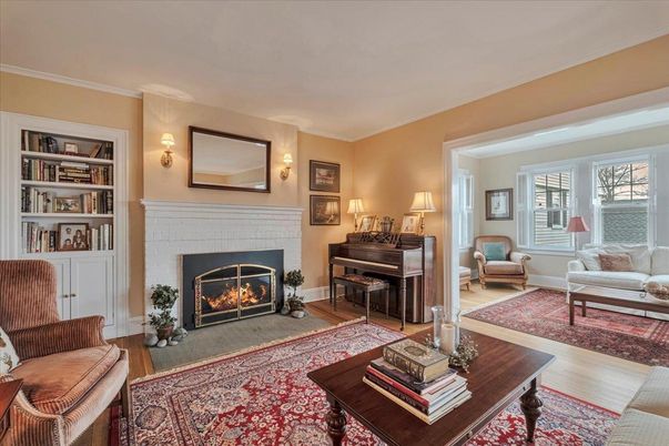 Fireplace, Interior, Living room, Piano, Wood Texture Flooring