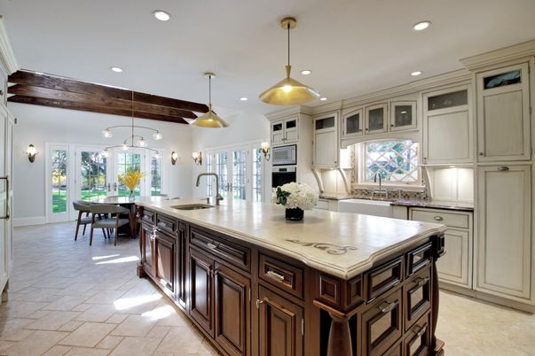 Dining room, Interior, Kitchen, Pendant Lights, Recessed Lighting, Stainless Steel Appliances