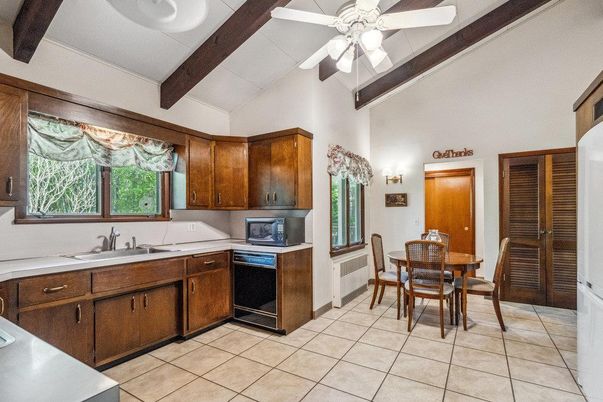 Dining room, Interior, Kitchen, Wooden Beams