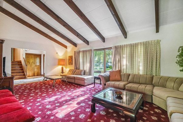 Interior, Living room, Wooden Beams