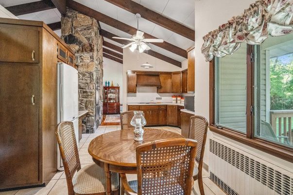 Dining room, Interior, Kitchen, Stone Walls