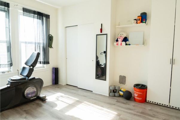 Fitness Equipment, Interior, Wood Texture Flooring