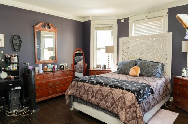 Bedroom, Interior, Wood Texture Flooring