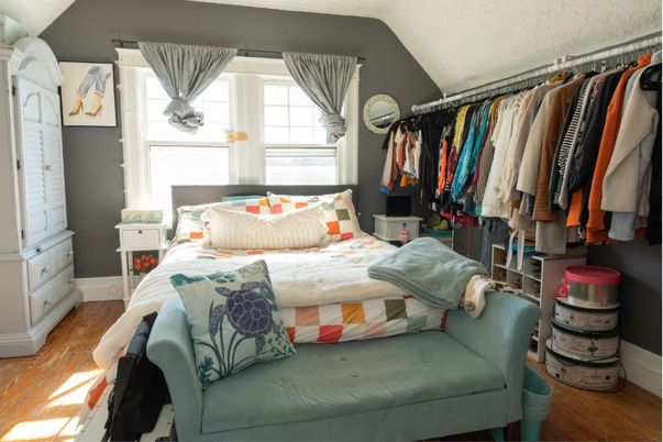 Interior, Walk-in Closets, Wood Texture Flooring
