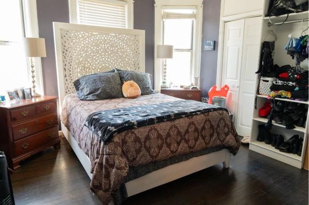 Bedroom, Interior, Wood Texture Flooring