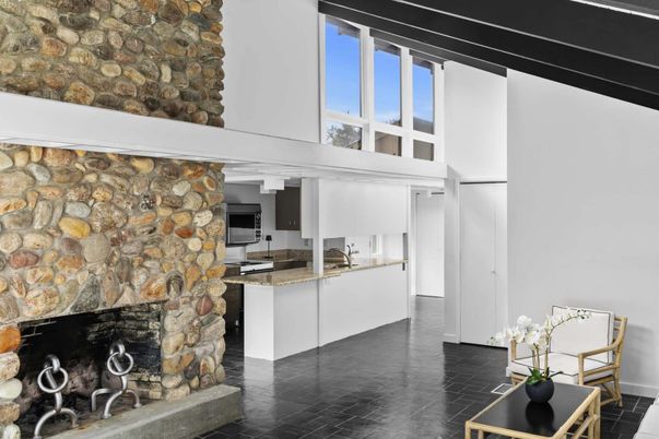 Fireplace, Interior, Stone Walls