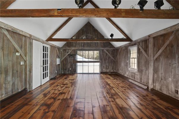 Empty room, Interior, Wooden Beams, Wood Texture Flooring, Wooden Walls