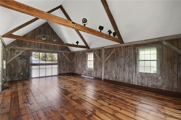 Empty room, Interior, Wooden Beams, Wood Texture Flooring, Wooden Walls