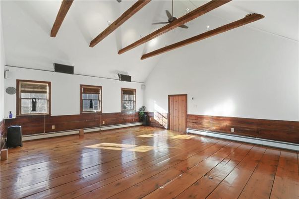 Empty room, Interior, Wooden Beams, Wood Texture Flooring