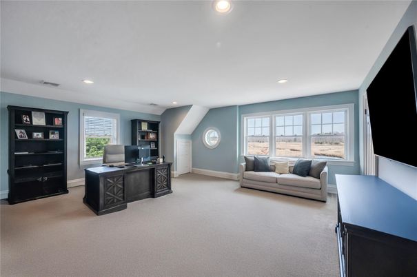 Home Office, Interior, Recessed Lighting