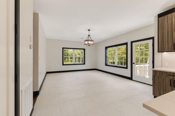Chandelier, Empty room, Interior