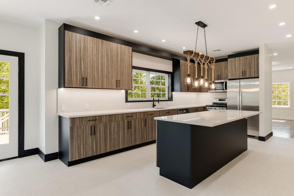 Interior, Kitchen, Pendant Lights, Recessed Lighting, Stainless Steel Appliances