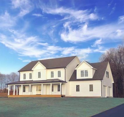 Attached, Exterior, Facade, Farmhouse