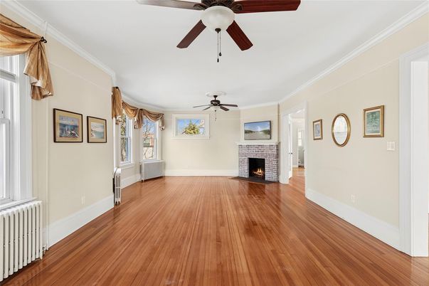 Empty room, Fireplace, Interior, Wood Texture Flooring