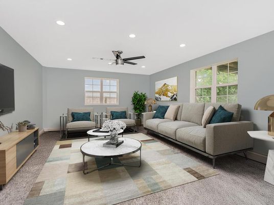 Interior, Living room, Recessed Lighting
