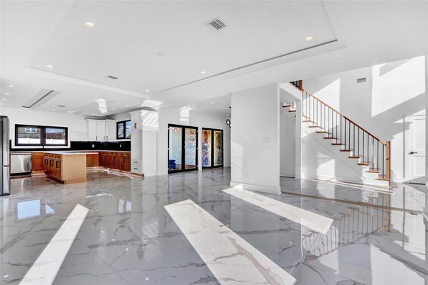 Interior, Kitchen, Marble, Recessed Lighting