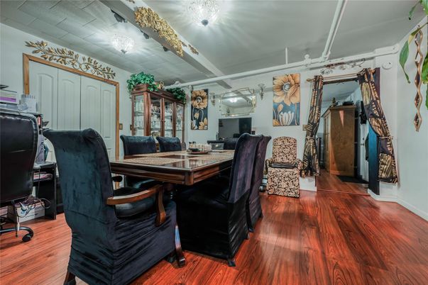 Dining room, Interior, Wood Texture Flooring