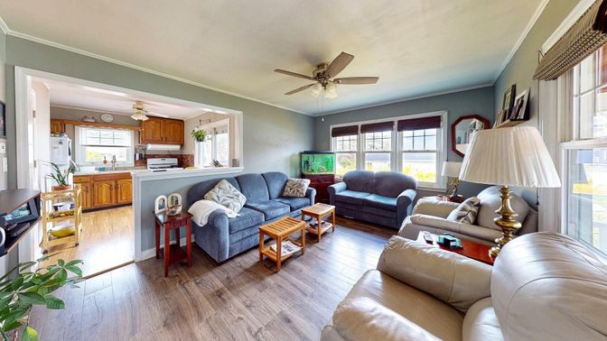 Interior, Kitchen, Living room, Wood Texture Flooring