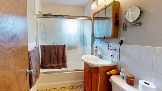 Bathroom, Glass Shower, Interior