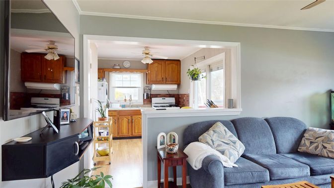 Interior, Kitchen, Living room, Wood Texture Flooring
