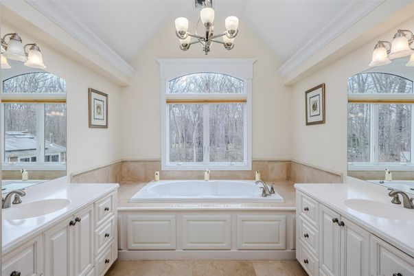Bathroom, Chandelier, Dual Sink Vanities, Interior