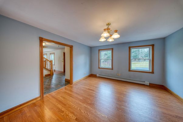 Chandelier, Empty room, Interior, Wood Texture Flooring