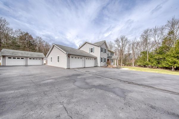 Attached, Detached Garage, Exterior, Facade, Cape Cod