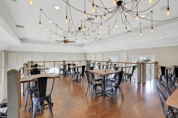 Dining room, Interior, Pendant Lights, Recessed Lighting, Wood Texture Flooring