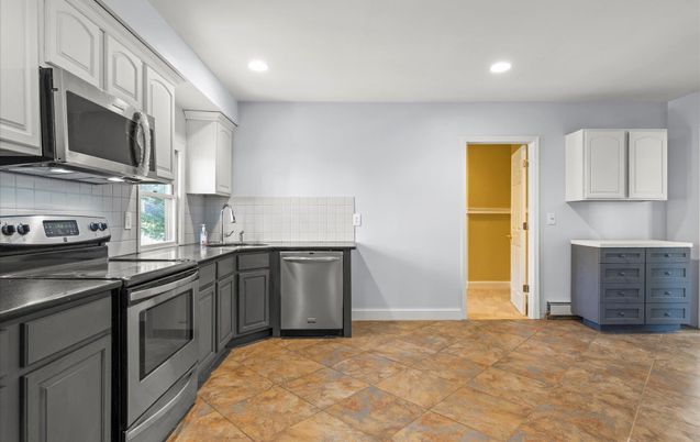 Interior, Kitchen, Recessed Lighting, Stainless Steel Appliances